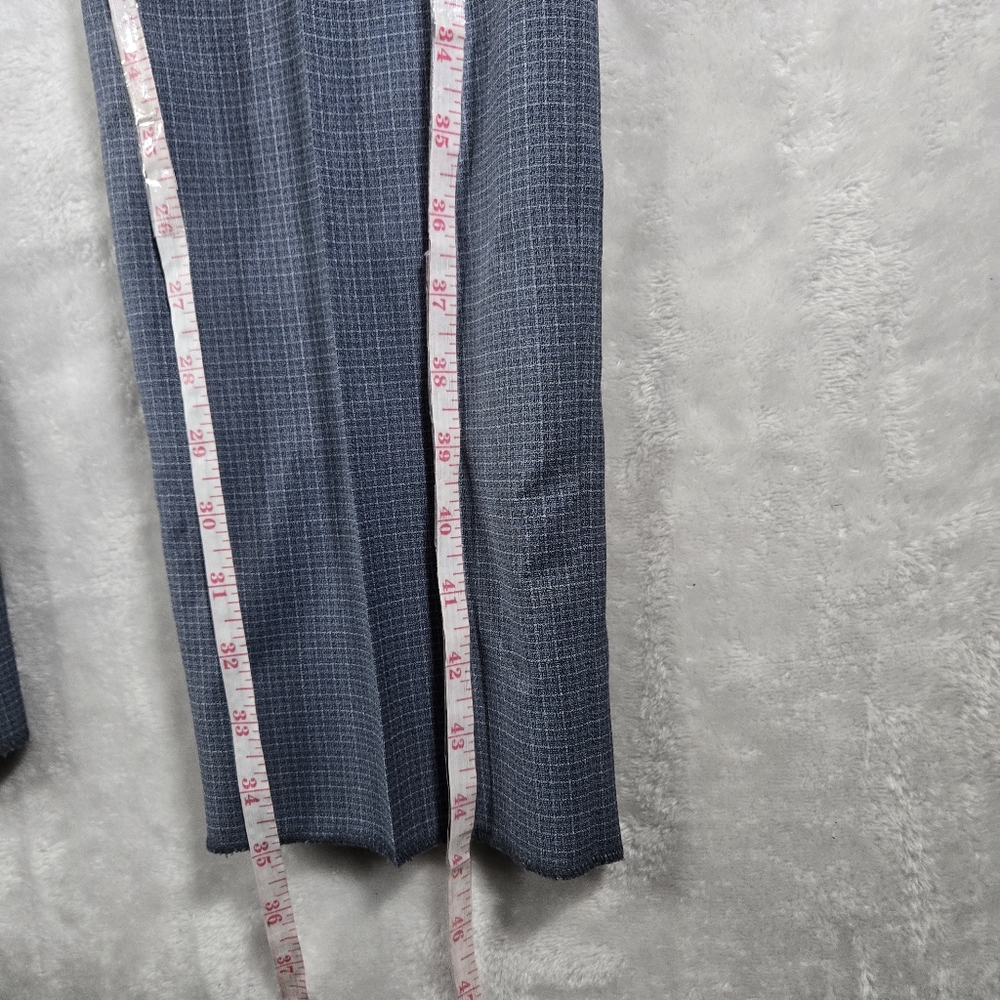 Paul Smith Designer Men’s Suit Soho Fit Blue 42R Jacket 36 Waist Unhemmed Plaid - Picture 16 of 16